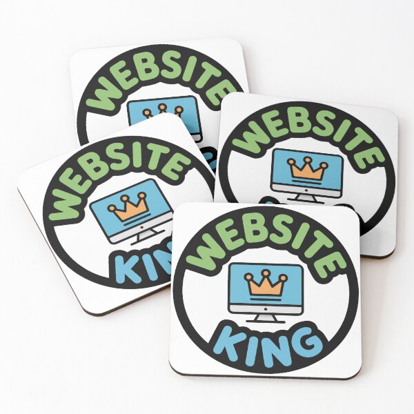 Item preview, Website King Computer Crown Tech Entrepreneur Sticker designed and sold by PixelWaveBD.