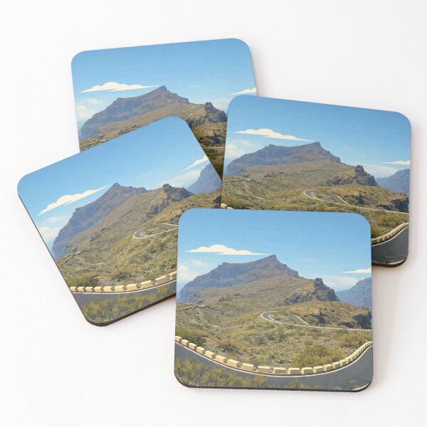 Item preview, Tenerife - Mountain Road and red car designed and sold by darekkocurek.