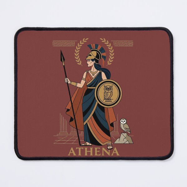 Item preview, Athena: Goddess of Wisdom and Strategy - Minimalist Greek Mythology Art designed and sold by Artful Expression .