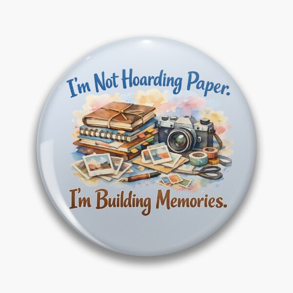 Item preview, I’m Not Hoarding Paper, I’m Building Memories – Scrapbooking & Photography Design designed and sold by blankTeeShirt.