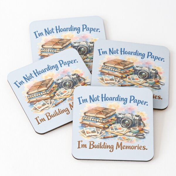 Item preview, I’m Not Hoarding Paper, I’m Building Memories – Scrapbooking & Photography Design designed and sold by blankTeeShirt.