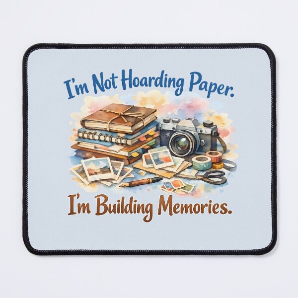 Item preview, I’m Not Hoarding Paper, I’m Building Memories – Scrapbooking & Photography Design designed and sold by blankTeeShirt.