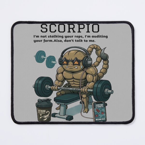 Item preview, Funny Scorpio Gym - "Don't Talk to Me" Venom Pre-Workout Intensity T-shirt designed and sold by ClaussShop.