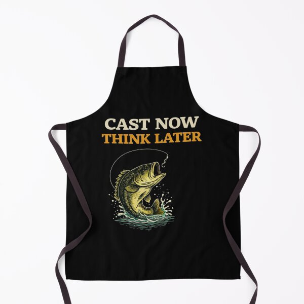 Item preview, Cast Now Think Later Funny Fishing Fisherman Humor Design designed and sold by Tropivaro.