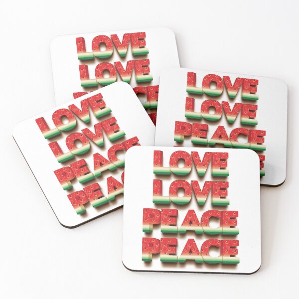 Item preview, Love Love Peace Peace (Watermelon) - Eurovision Song Contest - Palestine Charity Design - Eurovision 2026 Israel - Michelle - Noam Bettan - United By Music - ESC2026 ESC26 - ESC 2026 designed and sold by Vision-Tees.