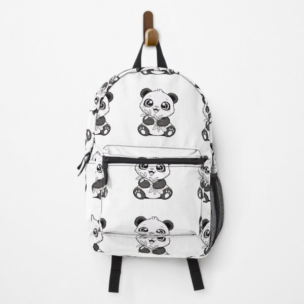 Item preview, Cute Baby Panda Cartoon with Bamboo – Kawaii Panda Animal Design designed and sold by DoodloraStudio.