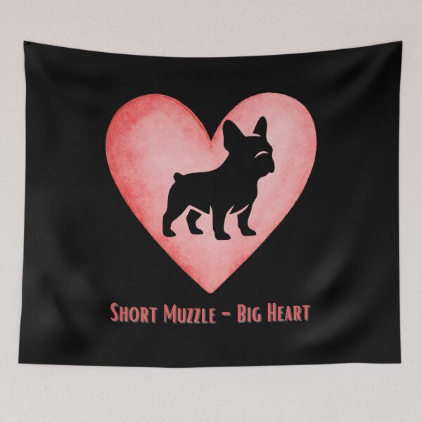 Item preview, Short Muzzle Big Heart – Funny French Bulldog Lover Design designed and sold by oso-de-color.