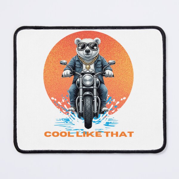 Item preview, Cool Polar Bear on Motorcycle - Urban Streetwear Retro Sun designed and sold by M.Store.