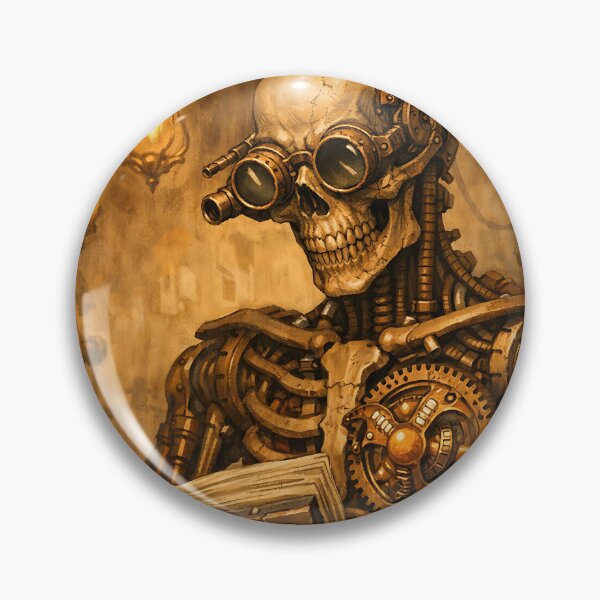 Item preview, The Clockwork Librarian - Dark Fantasy Skeletal Figure designed and sold by bapupa.