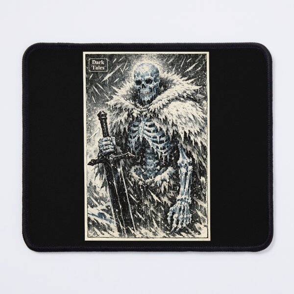 Item preview, The Glacial Sentinel - Dark Fantasy Skeletal Figure designed and sold by bapupa.
