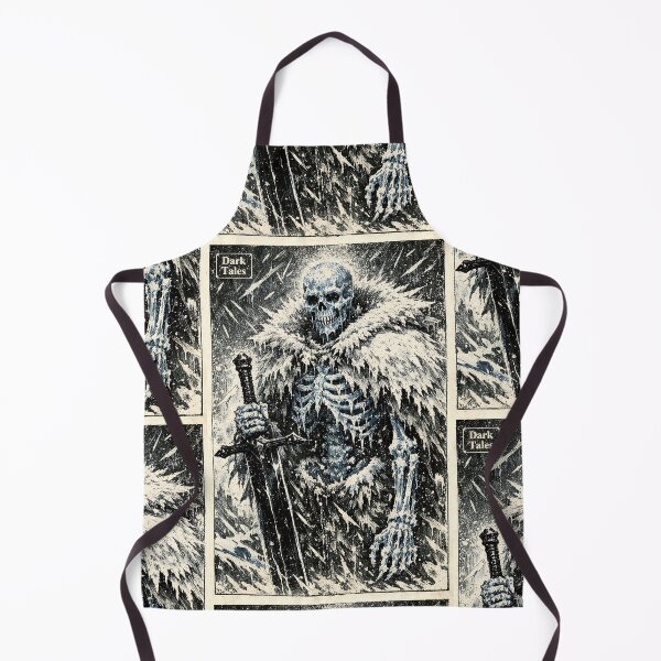 Item preview, The Glacial Sentinel - Dark Fantasy Skeletal Figure designed and sold by bapupa.