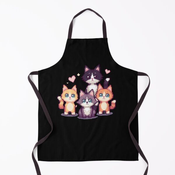 Item preview, Pixelated Colorful Kitties  designed and sold by CamilasPrints.