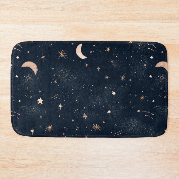 Item preview, Night Sky Seamless Pattern – Moon & Stars Celestial Design designed and sold by OpenDreamArts.