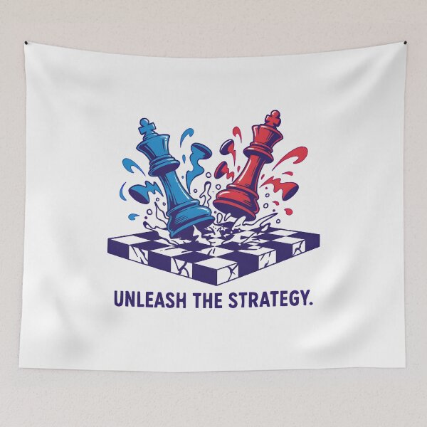 Item preview, Unleash the Strategy Chess Battle Design designed and sold by ArdjaN_PL.