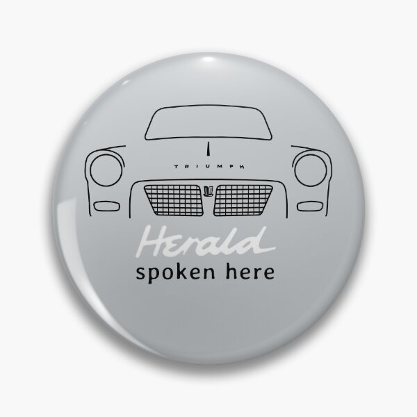 Item preview, Triumph Herald classic car outline "spoken here" (black/white) designed and sold by soitwouldseem.