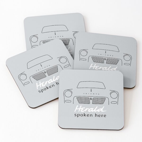 Item preview, Triumph Herald classic car outline "spoken here" (black/white) designed and sold by soitwouldseem.