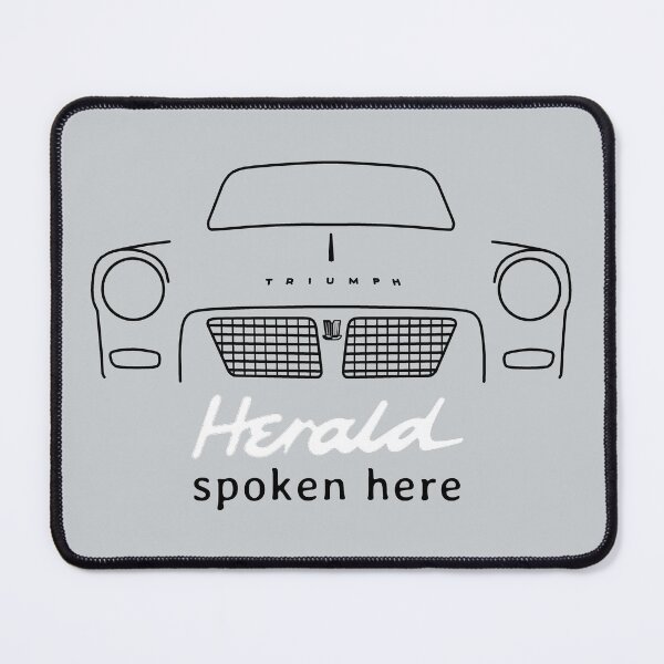 Item preview, Triumph Herald classic car outline "spoken here" (black/white) designed and sold by soitwouldseem.