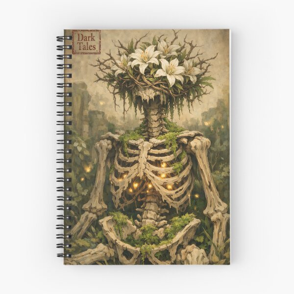 Item preview, The Moss-Bound Druid - Dark Fantasy Skeletal Figure designed and sold by bapupa.