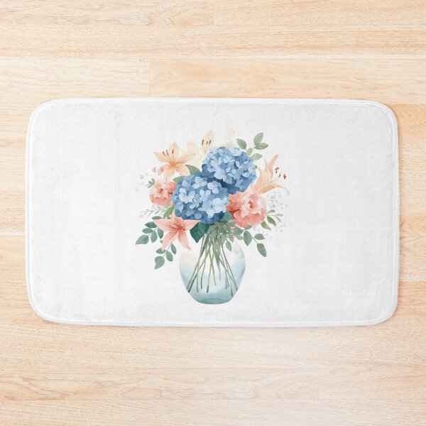 Item preview, Bouquet of lilies and hydrangeas in a vase designed and sold by uunaa.