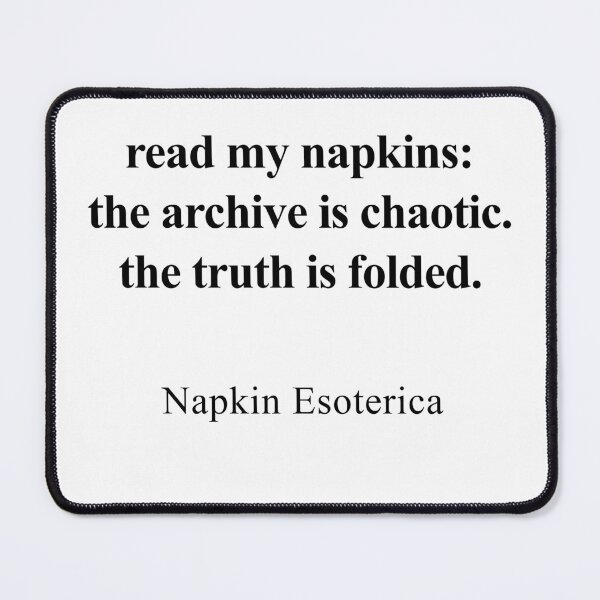 Item preview, Read My Napkins designed and sold by birdspinestudio.