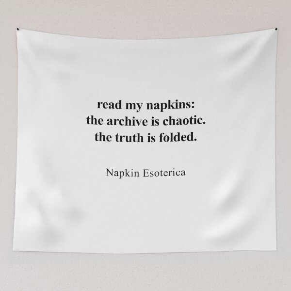 Item preview, Read My Napkins designed and sold by birdspinestudio.