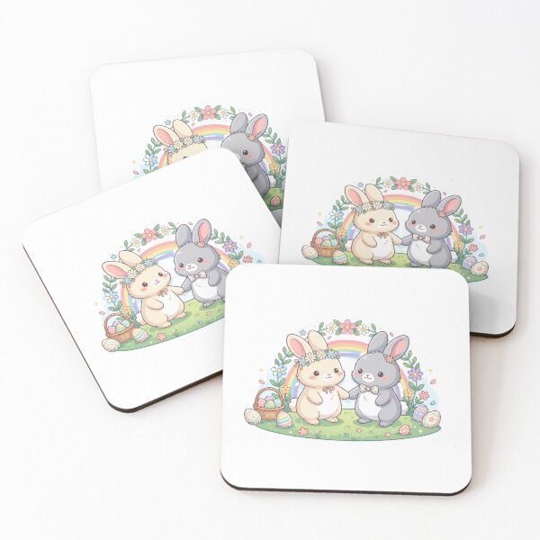 Item preview, Cute Easter Bunny Couple Matching Love Spring Gift Design designed and sold by pixelandpalette.