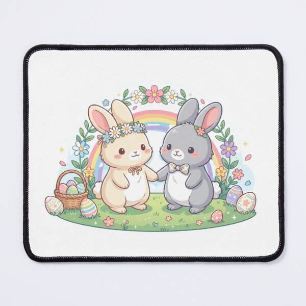 Item preview, Cute Easter Bunny Couple Matching Love Spring Gift Design designed and sold by pixelandpalette.