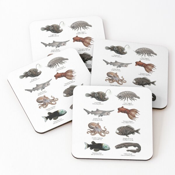 Item preview, Vintage Style Deep Sea Creatures designed and sold by ArunDandiboina.