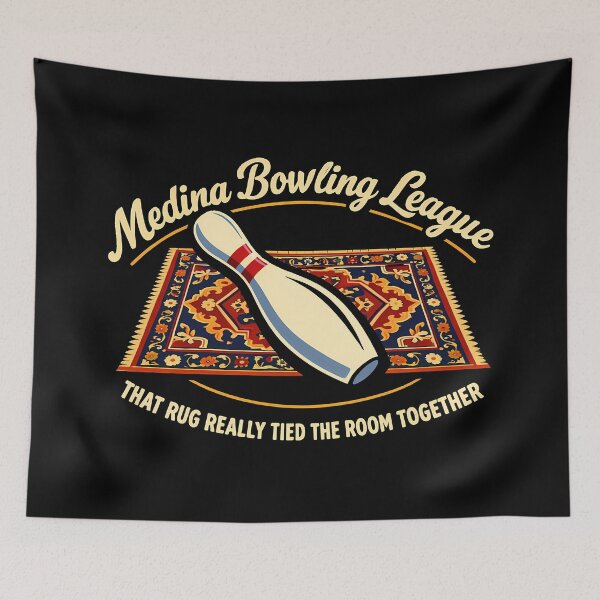 Item preview, Medina Bowling League Persian Rug Logo designed and sold by agearb.