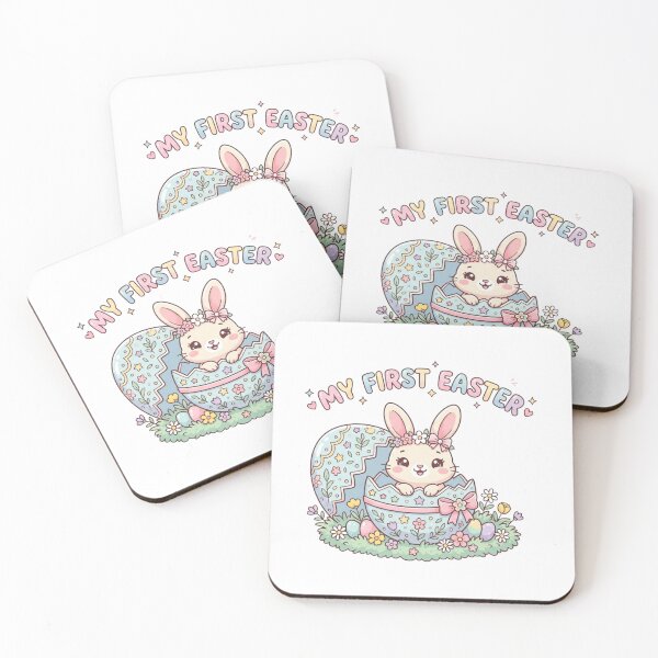 Item preview, My First Easter Cute Baby Bunny Chick Kids Spring Gift Design designed and sold by pixelandpalette.