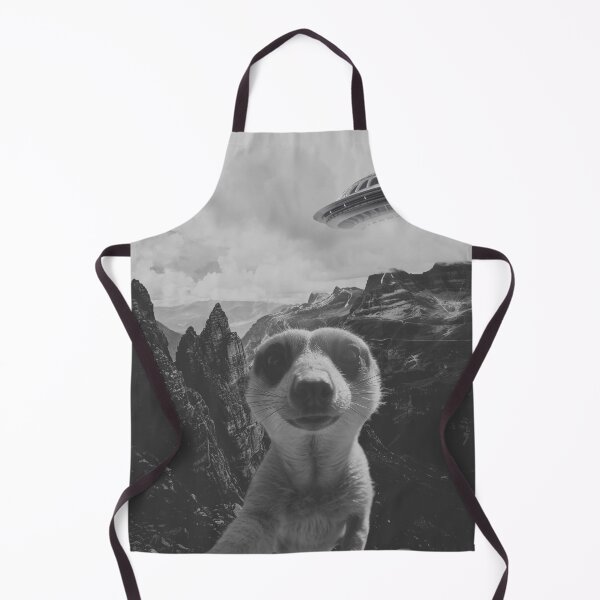 Item preview, Meerkat Selfie In A Mountain Landscape Surrealism designed and sold by CamilasPrints.