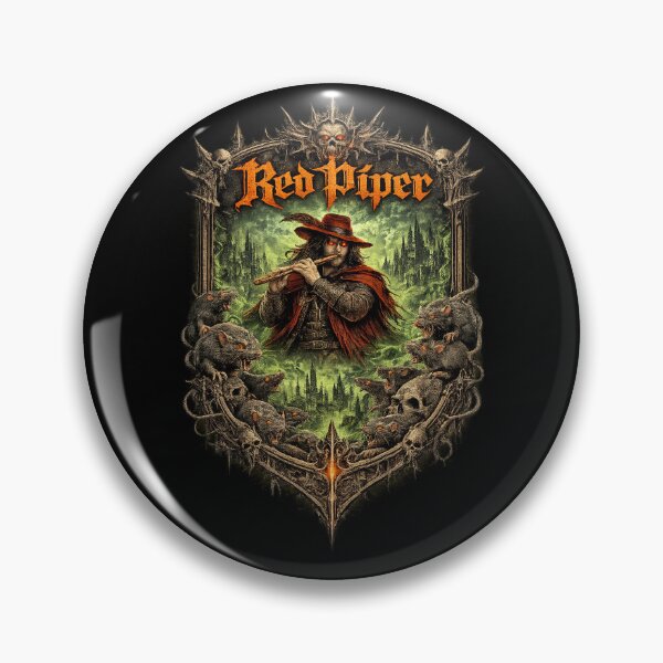 Item preview, Red Piper Plague Crest Dark Fantasy Shirt designed and sold by RedPiperStudio.