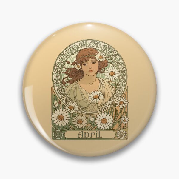Item preview, Vintage Daisy Flourish Art Nouveau designed and sold by taiche.