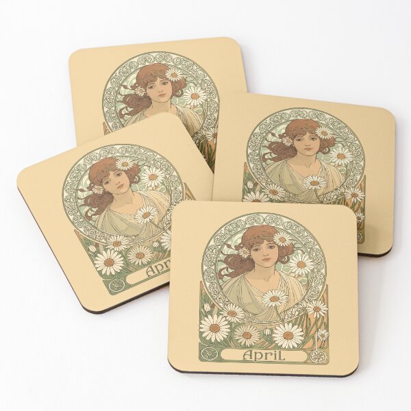 Item preview, Vintage Daisy Flourish Art Nouveau designed and sold by taiche.