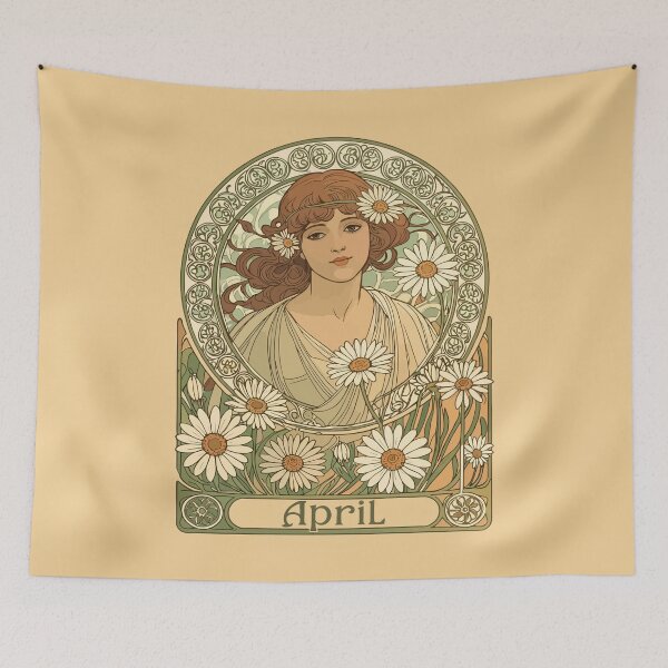 Item preview, Vintage Daisy Flourish Art Nouveau designed and sold by taiche.