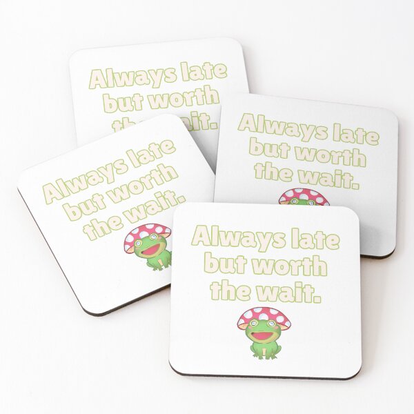 Item preview, Always late but worth the wait - Preppy Mushroom Frog designed and sold by BluwTuwip.
