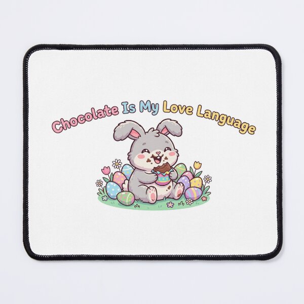 Item preview, Chocolate Is My Love Language Funny Easter Bunny Cute Chocolate Lover Design designed and sold by pixelandpalette.