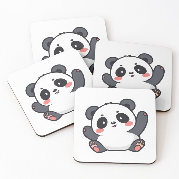 Item preview, Happy Panda Sticker Cute Aesthetic | Funny Animal Mood | Kawaii Bear Design designed and sold by Velora Design .