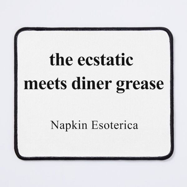 Item preview, The Ecstatic Meets Diner Grease designed and sold by birdspinestudio.