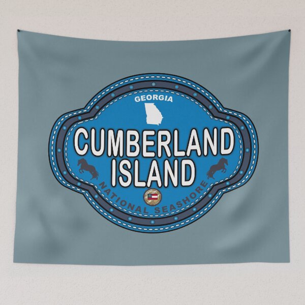 Item preview, Cumberland Island Georgia stitching effect emblem designed and sold by studioss76.