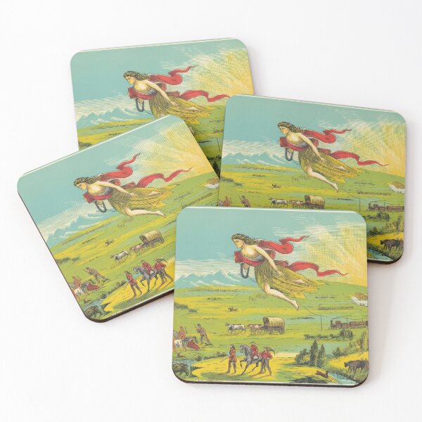 Item preview, American Progress Westward Expansion Vintage Allegorical Art Print designed and sold by TheSoulOfArt.
