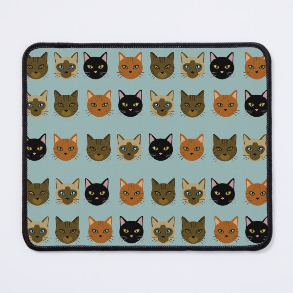 Item preview, Cute Cat Breeds Pattern designed and sold by ellealsopaints.