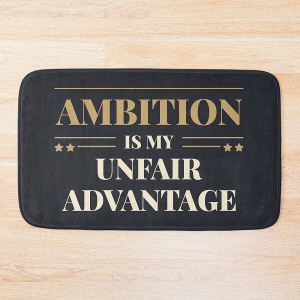Item preview, Ambition is my unfair advantage - Vintage typography quote designed and sold by Revextyr.