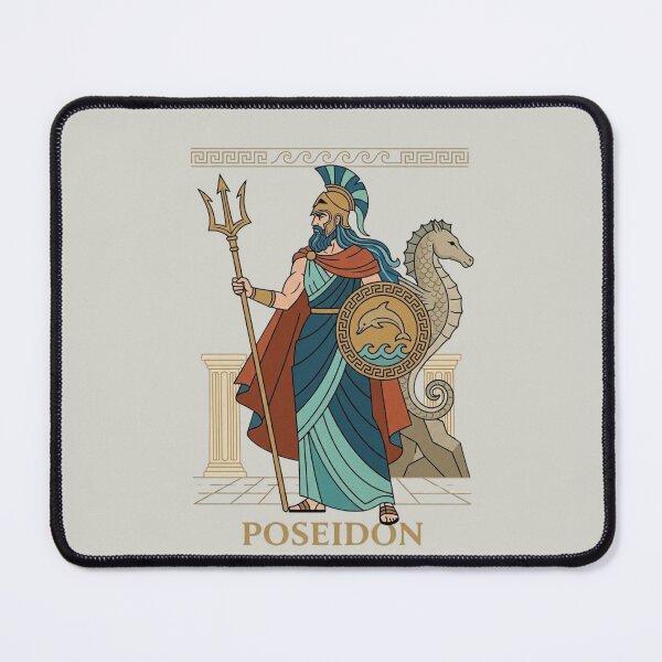 Item preview, Poseidon, Greek God of the Sea - Classic Mythological Art Print designed and sold by Artful Expression .