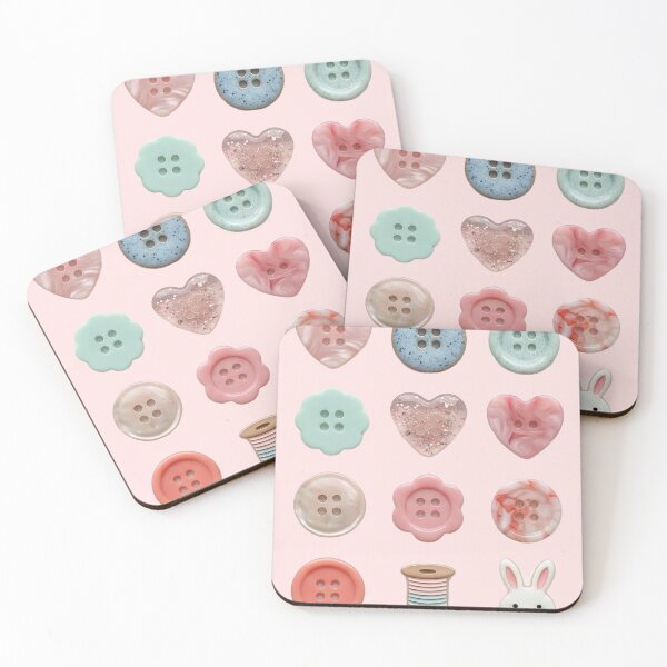 Item preview, Pastel Button Collection Cute Glossy Sewing Buttons  designed and sold by clupheavenn.