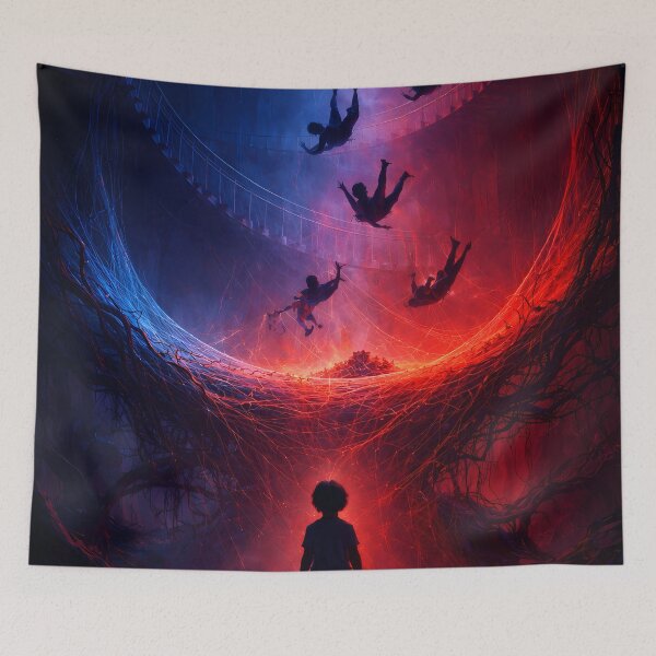 Item preview, Falling Into the Unknown – Surreal Dark Fantasy Concept Art designed and sold by KnitOfShadoF.
