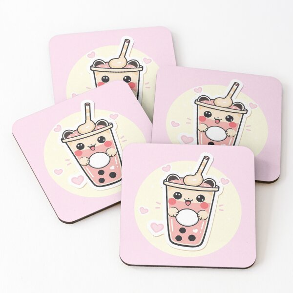 Item preview, Cute Boba Tea Sticker Kawaii Aesthetic | Funny Bubble Tea Drink | Pastel Cute Design designed and sold by Velora Design .