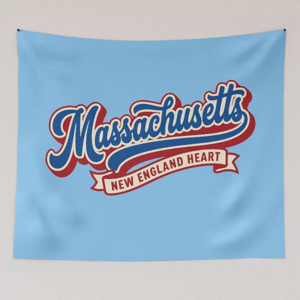 Item preview, Massachusetts Pride | Retro Script designed and sold by Cozy-Old-Pub.