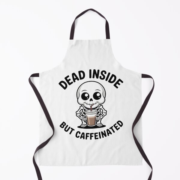 Item preview, Funny Dead Inside But Caffeinated Skeleton Iced Coffee designed and sold by Mr-wow.