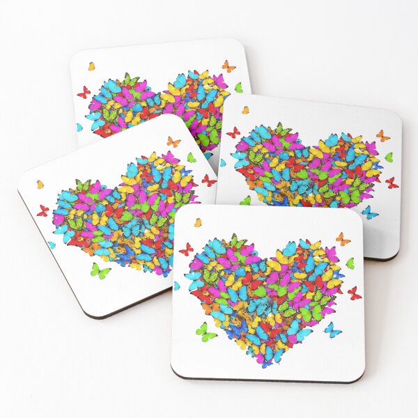Item preview, Butterfly Heart Art – Colorful Love and Freedom Illustration designed and sold by MarselArt.
